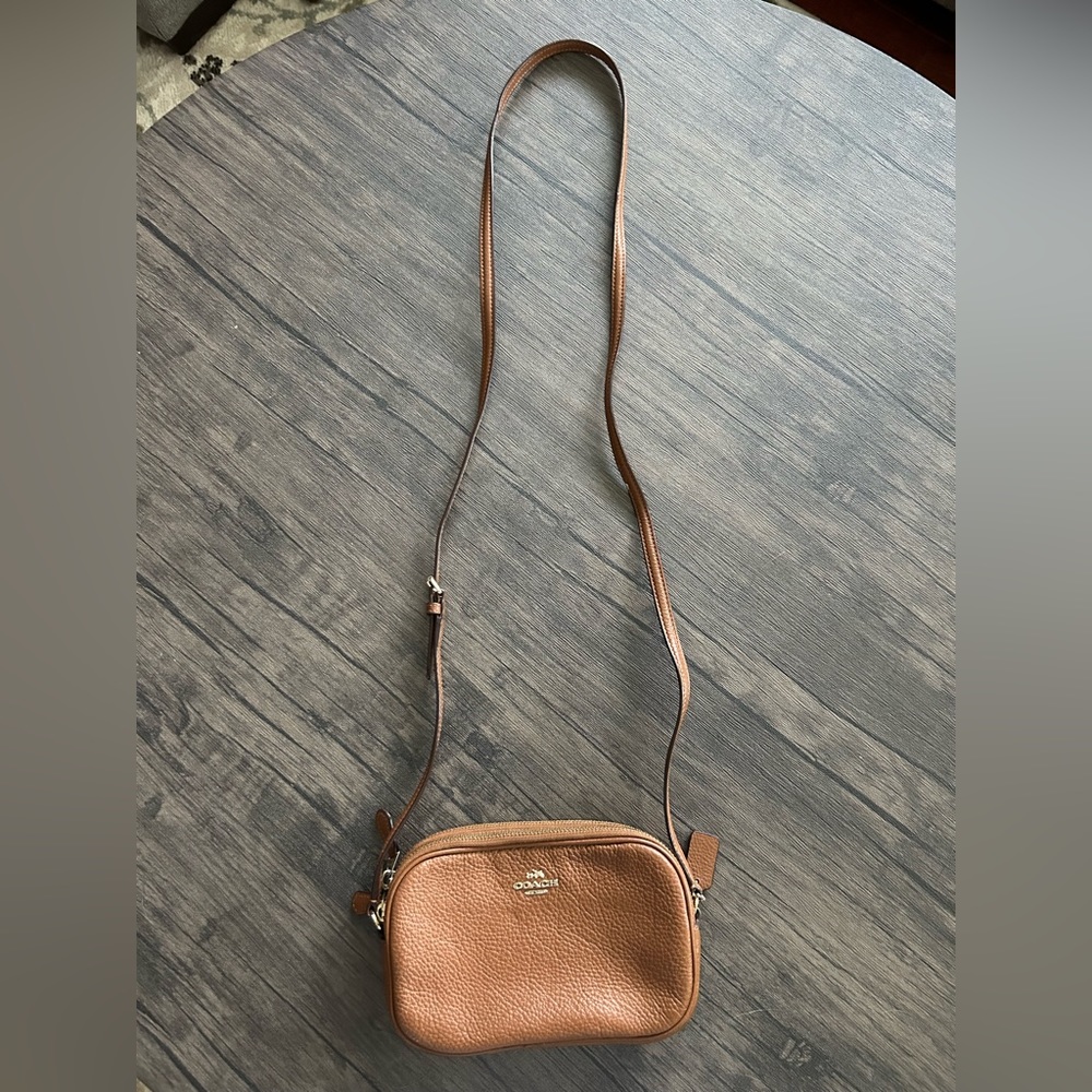 Coach Tan Leather Crossbody Bag